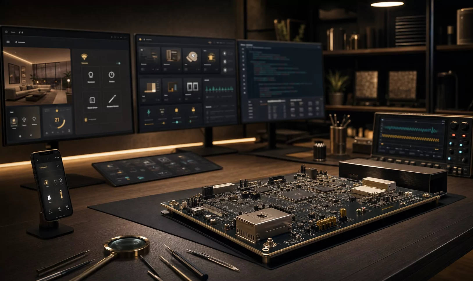 Embedded hardware, firmware, mobile app and web platform engineering at Smartiotive