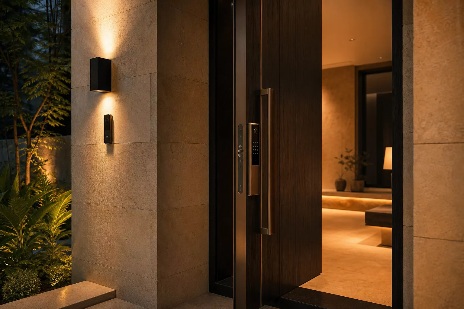 A welcoming intelligent entrance by Smartiotive